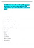 DANB RHS EXAM - study guide (practice question for the danb radiation health and safety) With Complete Verified Solutions 2024