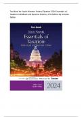 solution manual for South-Western Federal Taxation 2024 Essentials of Taxation Individuals and Business