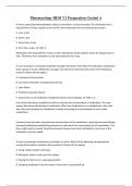 Pharmacology HESI V2 Preparation Graded A