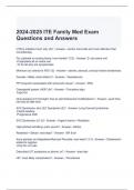 2024-2025 ITE Family Med Exam Questions and Answers