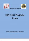 HFL1501 Portfolio Exam