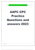 AAPC CPC Practice Questions and answers 2023.