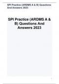 SPI Practice (ARDMS A & B) Questions And Answers 2023.p