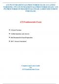 ATI PN FUNDAMENTALS PROCTORED EXAM (11 LATEST VERSIONS) / PN ATI FUNDAMENTALS PROCTORED EXAM / ATI PN PROCTORED FUNDAMENTALS EXAM (A BEST DOCUMENT FOR EXAM)