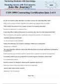 CON 3990 Contracting Certification Quiz 2 of 4/EXAM QUESTIONS &ANSWERS GRADED A+