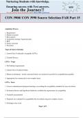 CON 3900/ CON 3990 Source Selection FAR Part 15/Latest Updated A+ Guide Solution