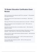 TX Boater Education Certification Exam With Latest Questions and Answers (A+ GRADED)