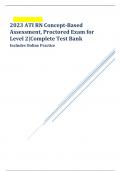 2023 ATI RN Concept-Based Assessment, Proctored Exam for Level 2|Complete Test Bank