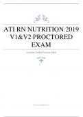 ATI RN NUTRITION V1&V2 PROCTORED EXAM