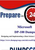 Master the Microsoft DP-100 Exam with DumpsGroup DP-100 Online Test Engine.