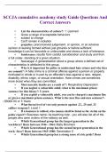 SCCJA cumulative academy study Guide Questions With Complete Solutions 