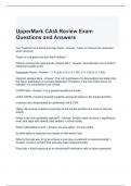 UpperMark CAIA Review Exam Questions and Answers 2024