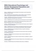 WGU D307 EXAM  BUNDLE PACK 2024 QUESTIONS AND ANSWERS 100% CORRECT