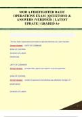 MOD A FIREFIGHTER BASIC  OPERATIONS EXAM | QUESTIONS &  ANSWERS (VERIFIED) | LATEST  UPDATE | GRADED A+