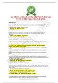 ACTUAL FINAL HESI OB PEDS EXAM  NEW UPDATE TEST-BANK