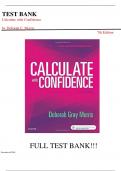 Test Bank For  Calculate with Confidence, 7th Edition  By Gray Morris||All Chapter 1-25||Complete Guide A+.