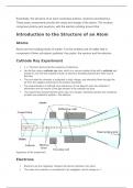 Atoms and molecules cheat sheet 