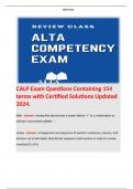 CALT Exam Quizzes & Ans Bundle. 
