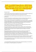 Steffy Greel HESI Patient Review, HESI Maria  Pratt, HESI Lily Larson, Hesi Case Study Susan  Wilson #2 MNB, Trans Test 2 With Questions  And 100% Solution