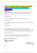 RN VATI Adult Medical Surgical LATEST (2023) QUESTIONS AND ANSWERS GRADED A