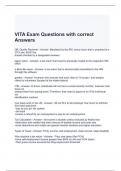 VITA Exam Questions with correct Answers 2024