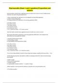 Pharmaceutics (Exam 1 and 2 questions)73 questions and answers