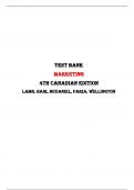 Test Bank For Marketing 4th Canadian Edition Lamb, Hair, McDaniel, Faria, Wellington |All Chapters,  2024|