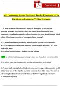 2024 COMMUNITY HEALTH ATI PROCTORED RETAKE EXAM 2023 NGN QUESTIONS AND VERIFIED ANSWERS / A+ GRADE