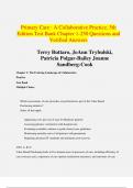 Primary Care : A Collaborative Practice, 5th Edition Test Bank Chapter 1-250 Questions and  Verified Answers Terry Buttaro, JoAnn Trybulski,  Patricia Polgar-Bailey Joanne  Sandberg-Cook
