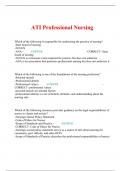 ATI Professional Nursing 2023/2024