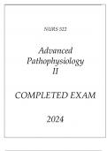 NURS 522 ADVANCED PATHOPHYSIOLOGY II LATEST ASSESSMENT Q & A 2024 (DREXEL UNI)