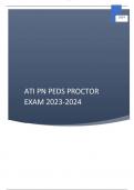 ATI PN PEDS Proctor EXAM 2023-2024