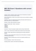 MIE 305 Exam 3 Questions with correct Answers