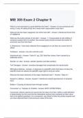 MIE 305 Exam 2 Chapter 9 Questions with correct Answers