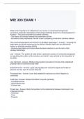 MIE 305 EXAM 1 QUESTIONS AND ANSWERS 2024