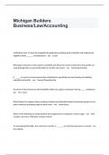 Michigan Builders Business/Law/Accounting