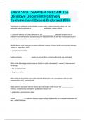 ENVR 1402 CHAPTER 16 EXAM The Definitive Document Positively Evaluated and Expert-Endorsed 2024