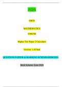 AQA GCSE MATHEMATICS 8300/3H Higher Tier Paper 3 Calculator Version: 1.0 Final *jun2383003H01* IB/M/Jun23/E8 8300/3H QUESTION PAPER & MARKING SCHEME/ [MERGED]