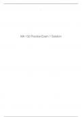 MA 132 Practice Exam 1 Solution  Statistical Analysis (MA-132) Marymount University