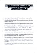 PMKEE Career Information for E-4 Advancement Questions & Answers Graded A+