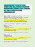 2024 PEDS ATI Proctored Exam  COMPLETE  150 ACTUAL QUESTIONS VERIFIED BY EXPERTS 100% GRADED A+ TOPSCORE PASS!!!NEW GENERATION!!!