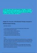 BEST ANSWERS TEST BANK FOR 74 CHAPTER MEDICAL SURGICAL  NURSING QUESTIONS AND ASNWERS 2023/2024 WITH  ALL CONTENTS 9TH EDITION IGNATAVICIUS,BEST  EXAM SOLUTION FOR SUCCESS