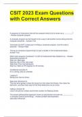 BUNDLE FOR CSIT Test 1 Questions with All Correct Answers