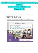 TEST BANK For Ebersole and Hess’ Gerontological Nursing & Healthy Aging, 6th Edition by Theris A. Touhy, and Kathleen F Jet, All Chapters 1 - 28, Complete Newest Version