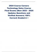 2024 Course Careers  Technology Sales Course  Final Exams (New  