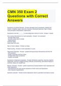 CMN 350 Exam 2 Questions with Correct Answers