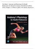 Test Bank - Anatomy and Physiology for Health  Professions-An Interactive Journey, 4th Edition (Colbert,  2019), Chapter 1-19 Bruce Colbert, Jeff Ankney, Karen Lee