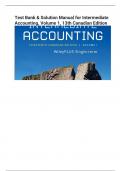 Test Bank & Solution Manual for Intermediate  Accounting, Volume 1, 13th Canadian Editio