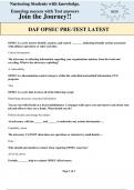  DAF OPSEC PRE-TEST LATEST ACTUAL QUESTIONS AND ANSWERS VERIFIED 100%;(Everything you need to pass is here!!!!!!!