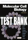 Test Bank For Molecular Cell Biology - Ninth Edition ©2021 All Chapters - 9781319365028